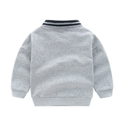 Sudadera Infantil a Rayas con Dibujos Animados - Chaqueta Casual de Manga Larga - Image 7