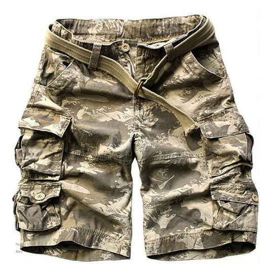Pantalones Cortos de Trabajo Multi-Bolsillos para Hombre
