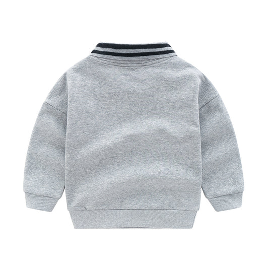 Sudadera Infantil a Rayas con Dibujos Animados - Chaqueta Casual de Manga Larga - Image 3