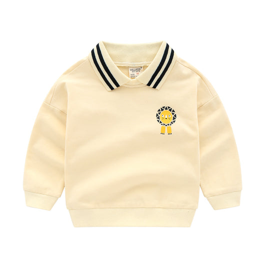 Sudadera Infantil a Rayas con Dibujos Animados - Chaqueta Casual de Manga Larga - Image 5
