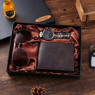 Reloj de Cuarzo Elegante con Esfera Grande + Billetera - Image 2