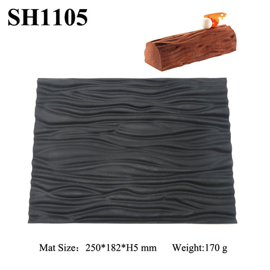 Molde de Silicona para Mousse y Tartas con Diseños Decorativos Corazón y Grano de Madera - Image 16