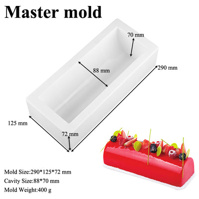 Molde de Silicona para Mousse y Tartas con Diseños Decorativos Corazón y Grano de Madera - Image 3