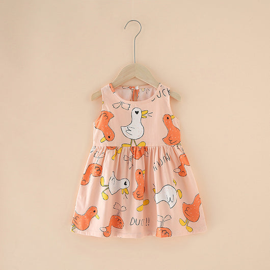 Vestidos de Algodón Puro para Niñas Primavera y Verano - Image 3
