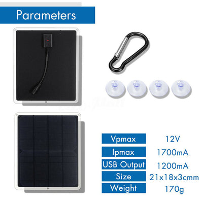 Ventilador Solar para Auto con Cargador Integrado - Image 4