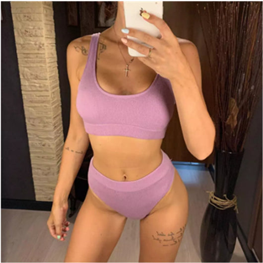 Bikini Dividido Europeo Americano para Mujer - Traje de Baño Sexy y Ajustado - Image 7