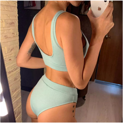 Bikini Dividido Europeo Americano para Mujer - Traje de Baño Sexy y Ajustado - Image 2
