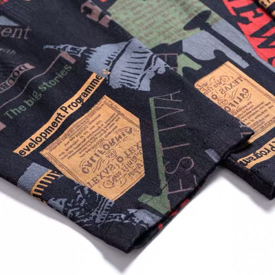 Pantalones Harem Sueltos Estampados de Corte Carrot - Image 8