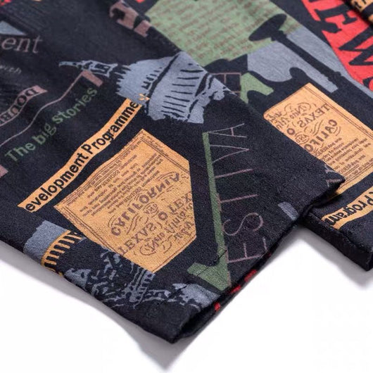 Pantalones Harem Sueltos Estampados de Corte Carrot - Image 2