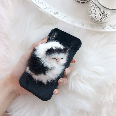 Funda para Celular Térmica Peluda con Calentador de Manos para Chicas - Image 2