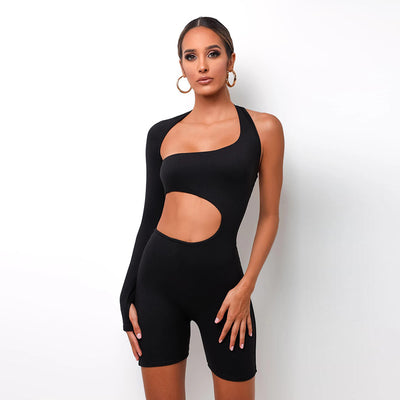 Jumpsuit Deportivo con Cutouts Atrevidos y Mangas Largas