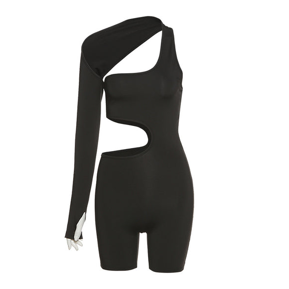 Jumpsuit Deportivo con Cutouts Atrevidos y Mangas Largas