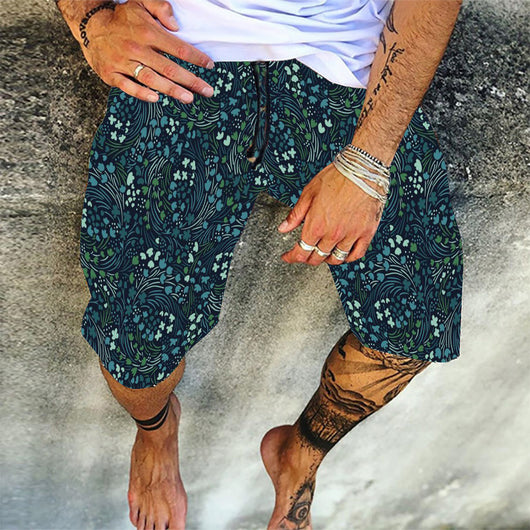 Shorts Casuales de Algodón con Micro Elastano Estampado - Image 13