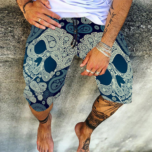 Shorts Casuales de Algodón con Micro Elastano Estampado - Image 16