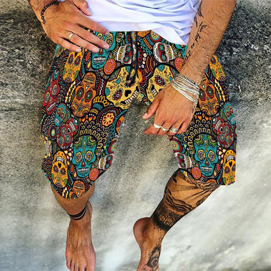 Shorts Casuales de Algodón con Micro Elastano Estampado - Image 19
