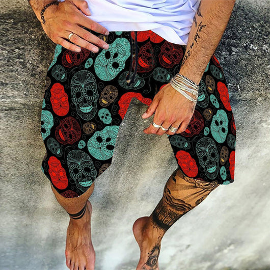 Shorts Casuales de Algodón con Micro Elastano Estampado - Image 4