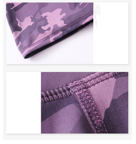 Shorts de Yoga Nude con Estampado Camuflaje - Ajuste Deportivo Premium - Image 15