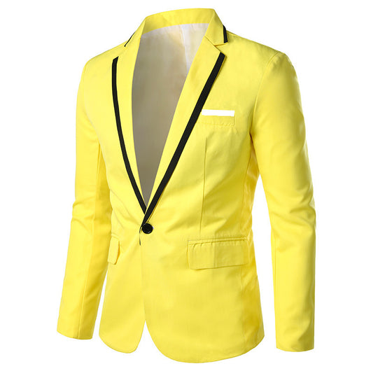 Traje Slim Multicolor con Solapa de Un Botón - Image 12
