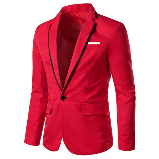 Traje Slim Multicolor con Solapa de Un Botón - Image 8