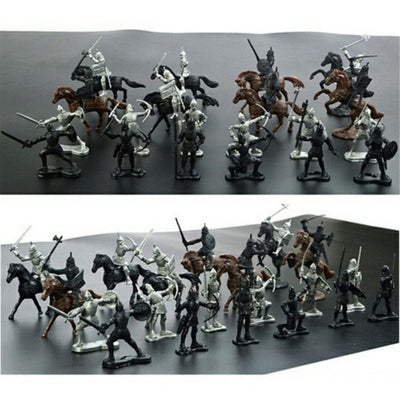 Figura Estática de Guerrero Medieval - Soldado Militar