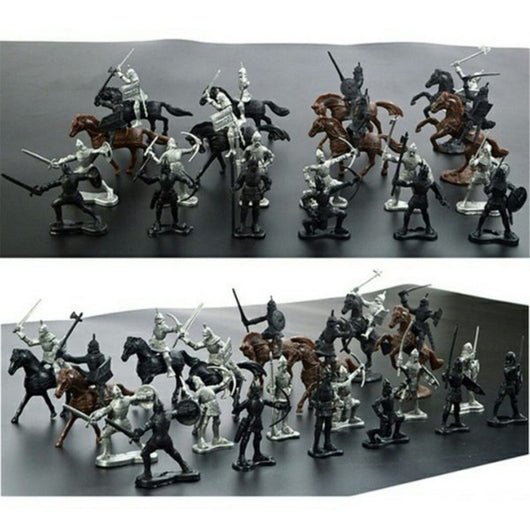 Figura Estática de Guerrero Medieval - Soldado Militar