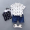 Conjunto Casual de Camisa Manga Corta y Pantalón Estilo Coco