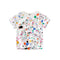 Camiseta Infantil de Algodón Manga Corta para Niños