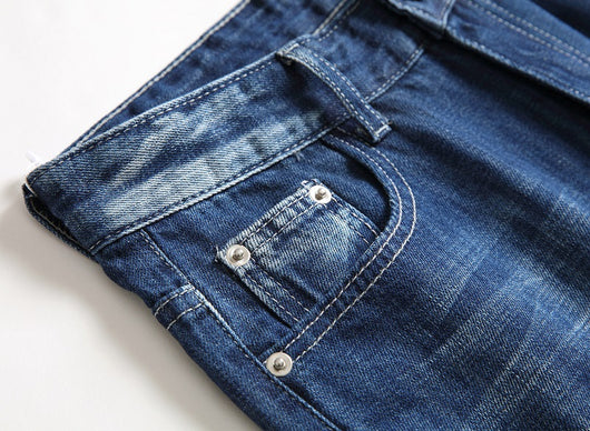 Pantalones Vaqueros Retro con Personalidad - Estilo Clásico para Hombre - Image 7