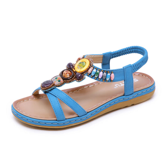 Sandalias Playeras Retro con Cuentas para Fiestas - Image 7