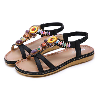Sandalias Playeras Retro con Cuentas para Fiestas - Image 2