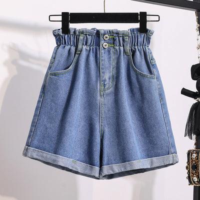 Jeans Cintura Alta Efecto Delavado con Drapeado Elegante - Image 8