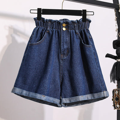 Jeans Cintura Alta Efecto Delavado con Drapeado Elegante - Image 5