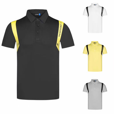 Camiseta de Golf Hombre Manga Corta Protección Solar Verano - Image 3