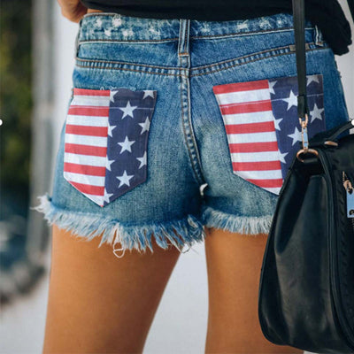 Shorts Vaqueros Mujer Estilo Verano con Detalles Rasgados - Image 8