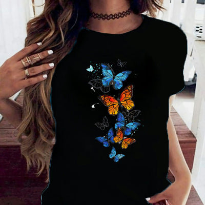 Camiseta Suelta Unisex de Cuello Redondo y Manga Corta - Image 19
