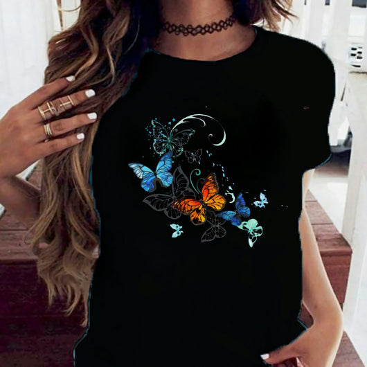 Camiseta Suelta Unisex de Cuello Redondo y Manga Corta - Image 18