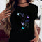 Camiseta Suelta Unisex de Cuello Redondo y Manga Corta