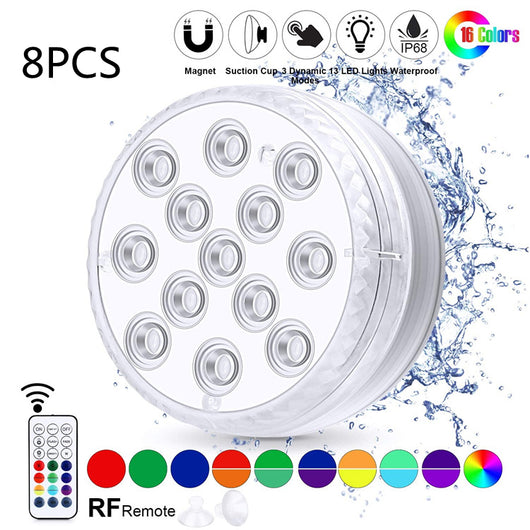 Luz Sumergible LED Impermeable con Control Remoto para Piscina, Fuente y Spa - Image 10