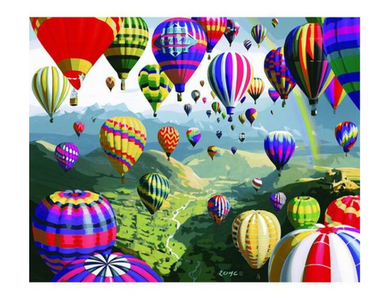 Kit de Pintura por Números - Globos Aerostáticos Coloridos - Image 6