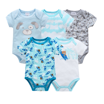 Pack de 5 Bodis Bebé Manga Corta con Refuerzo en Caderas - Image 9