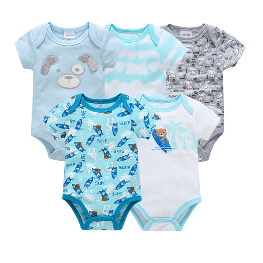 Pack de 5 Bodis Bebé Manga Corta con Refuerzo en Caderas - Image 9