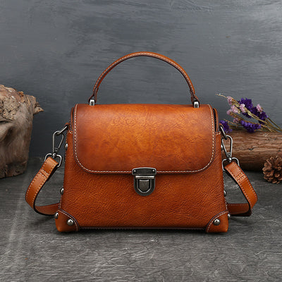 Bolso de Cuero Retro para Mujer - Bandolera Diagonal Elegante - Image 8