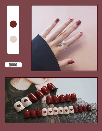 24 Uñas Postizas Decoradas con Diseño Mate Esmerilado - Image 6