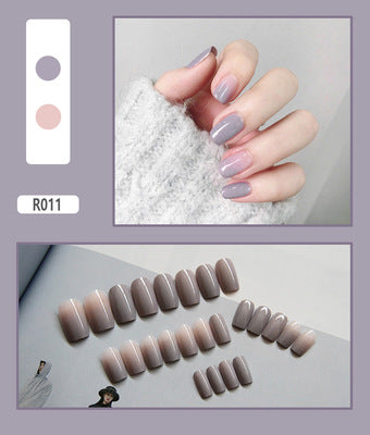 24 Uñas Postizas Decoradas con Diseño Mate Esmerilado - Image 11