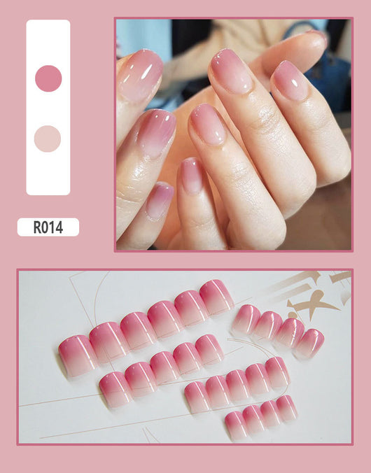 24 Uñas Postizas Decoradas con Diseño Mate Esmerilado - Image 14