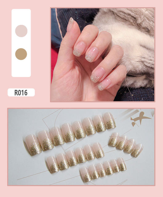 24 Uñas Postizas Decoradas con Diseño Mate Esmerilado - Image 16