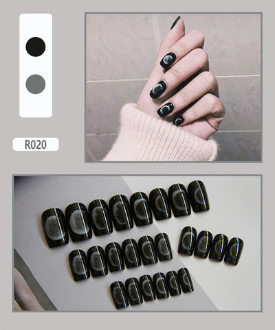 24 Uñas Postizas Decoradas con Diseño Mate Esmerilado - Image 20