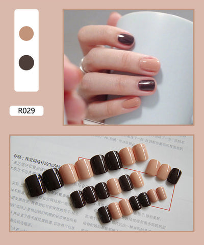 24 Uñas Postizas Decoradas con Diseño Mate Esmerilado - Image 29