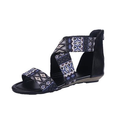 Sandalias Planas Bohemias para la Playa - Estilo Étnico Artesanal - Image 3
