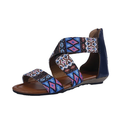 Sandalias Planas Bohemias para la Playa - Estilo Étnico Artesanal - Image 4